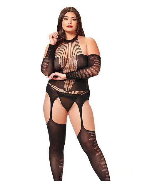 product image, Halter Body Stocking Jumpsuit Qn - SEXYEONE