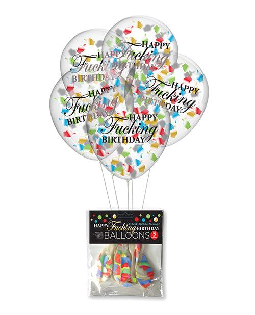 product image, Happy Fucking Birthday Confetti Balloons - SEXYEONE