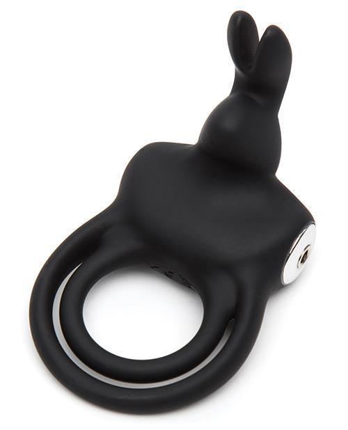 image of product,Happy Rabbit Love Ring Rechargeable - Black - SEXYEONE 