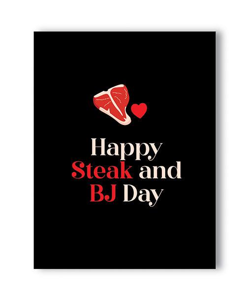 product image, Happy Steak And Bj Day Naughty Greeting Card - SEXYEONE