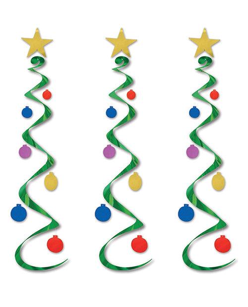 Holiday Tree Whirls Decor - Multi Color