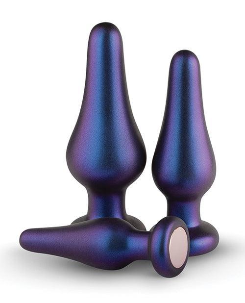 image of product,Hueman Comets Butt Plug Set Of 3 - Purple - SEXYEONE