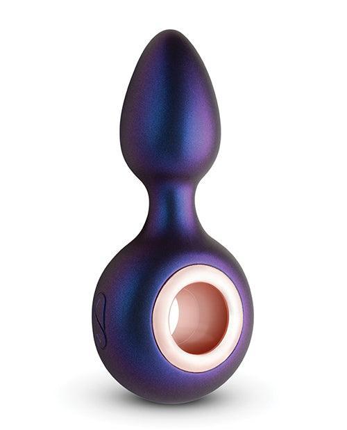 image of product,Hueman Deep Space Vibrating Anal Plug - Purple - SEXYEONE