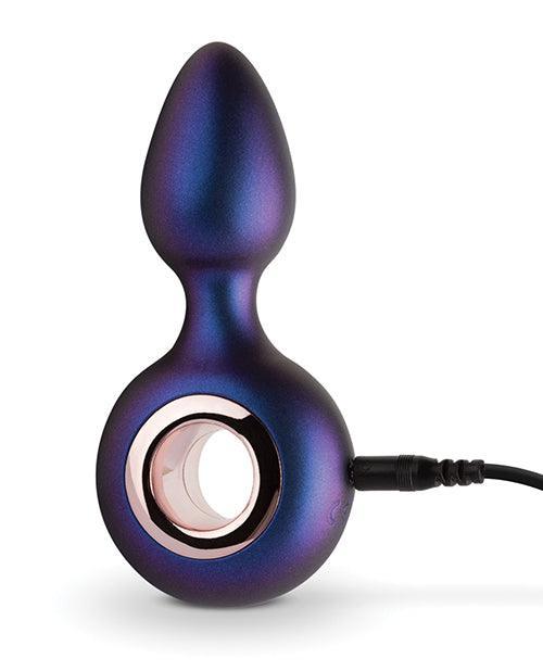 image of product,Hueman Deep Space Vibrating Anal Plug - Purple - SEXYEONE