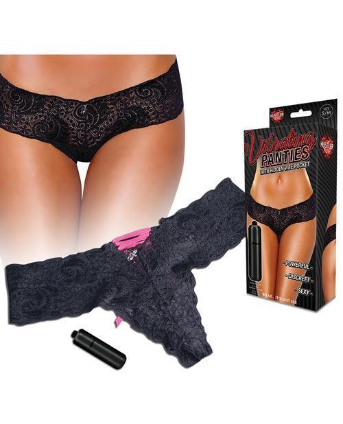 product image, Hustler Vibrating Panties W/bullet Black. - SEXYEONE 