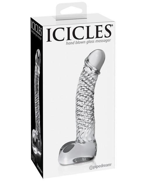 product image, Icicles Hand Blown Glass G Spot Dong - Clear - SEXYEONE 