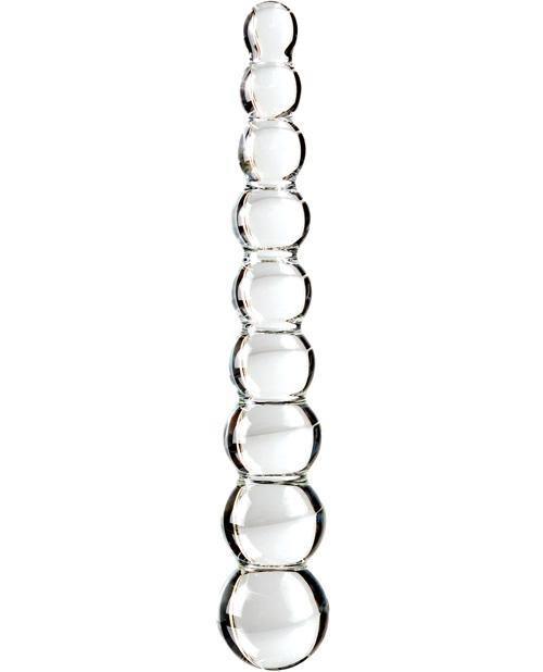product image,Icicles No. 2 Hand Blown Glass Massager - Clear Rippled - SEXYEONE