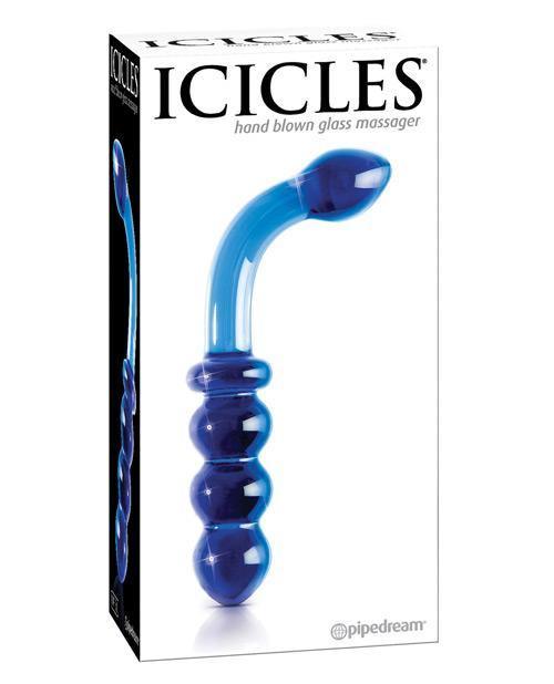 product image, Icicles  No. 31 Hand Blown Glass - Blue G Spot - SEXYEONE 