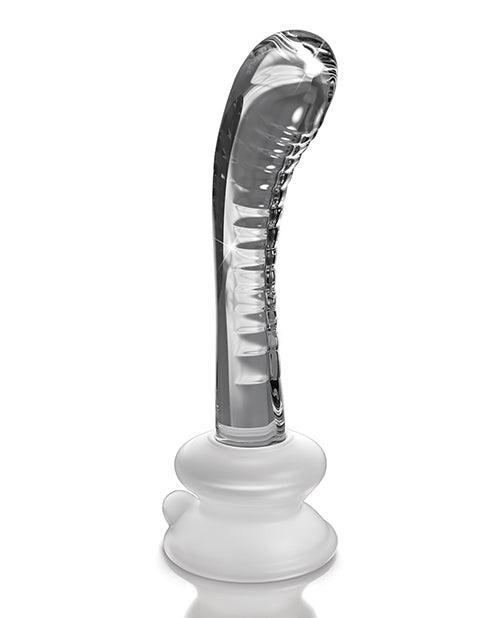 image of product,Icicles No. 88 Hand Blown Glass G-spot Massager W-suction Cup -  Clear - SEXYEONE