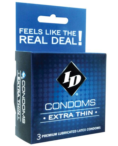 Id Extra Thin Condoms - Box Of 3 - SEXYEONE