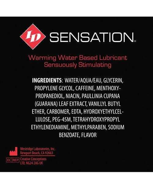 product image,Id Sensation Waterbased Warming Lubricant - SEXYEONE 