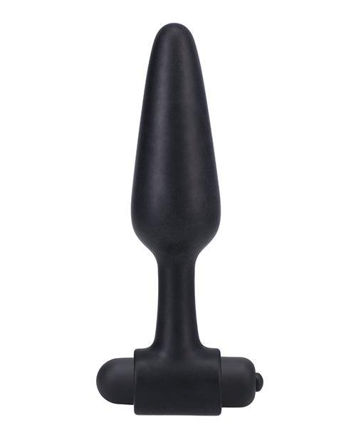 In A Bag 5" Vibrating Butt Plug - Black - SEXYEONE