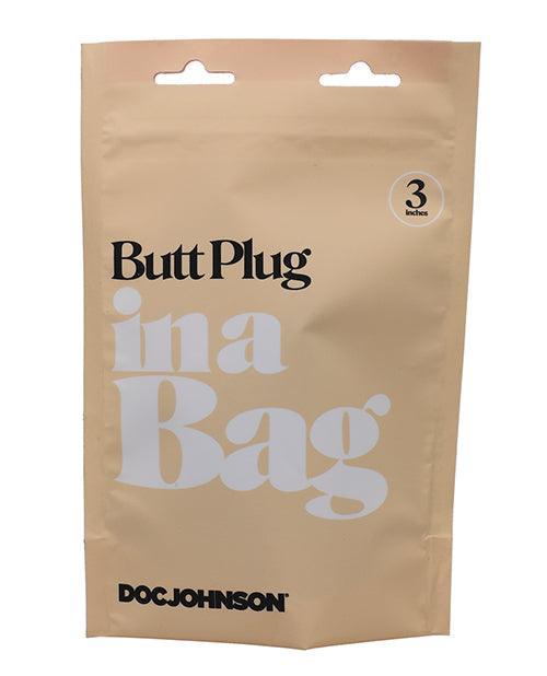 image of product,In A Bag Butt Plug - Black - SEXYEONE