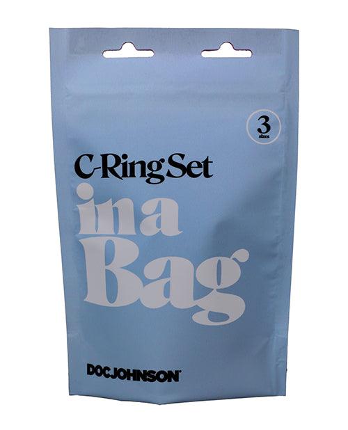 product image,In A Bag C-ring Set - Black - SEXYEONE