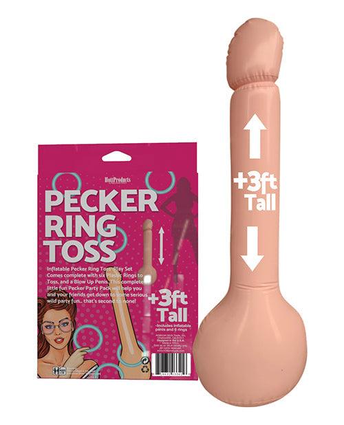 Inflatable Pecker Ring Toss - Asst. Color Rings - SEXYEONE