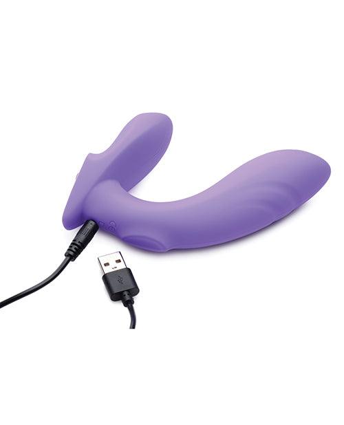 Inmi 10x G-tap Tapping Silicone G Spot Vibrator - Purple - SEXYEONE