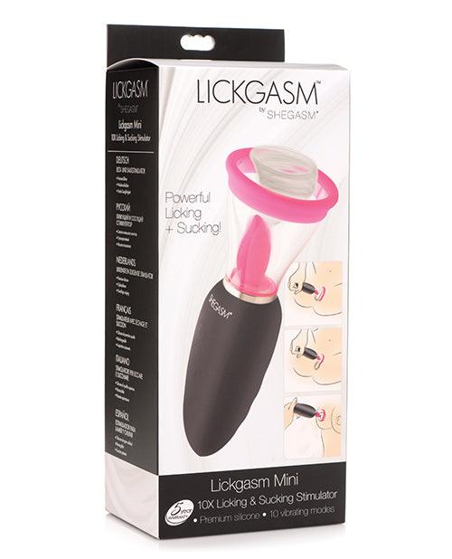 product image, Inmi Shegasm Lickgasm Mini 10x Licking & Sucking Stimulator - Black-pink - SEXYEONE