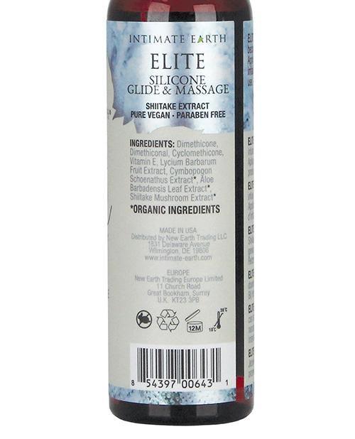 image of product,Intimate Earth Elite Velvet Touch Silicone Glide & Massage Oil - 120ml - SEXYEONE 