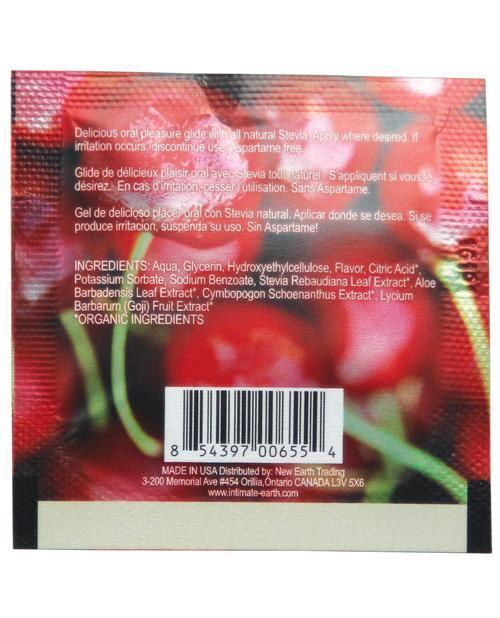 image of product,Intimate Earth Lubricant Foil - 3 Ml Wild Cherries - SEXYEONE 