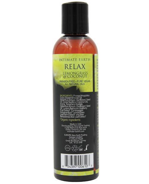 image of product,Intimate Earth Relaxing Massage Oil - 120 Ml Coconut & Lemongrass - SEXYEONE 