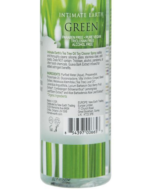 image of product,Intimate Earth Toy Cleaner Spray - 4.2 Oz Green Tea Tree Oil - SEXYEONE 