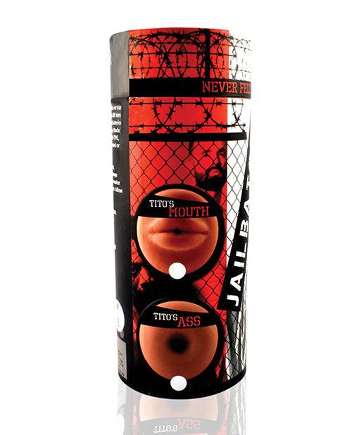image of product,Jailbators Tito's Mouth Stroker - Caramel - SEXYEONE