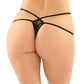 Jasmine Strappy Lace Thong W/front Keyhole Cut Out - SEXYEONE