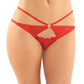 Jasmine Strappy Lace Thong W/front Keyhole Cut Out - SEXYEONE
