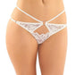 Jasmine Strappy Lace Thong W/front Keyhole Cut Out - SEXYEONE