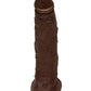 Jason Luv 10" Ultraskyn Cock W-removable Vac-u-lock Suction Cup - Chocolate - SEXYEONE