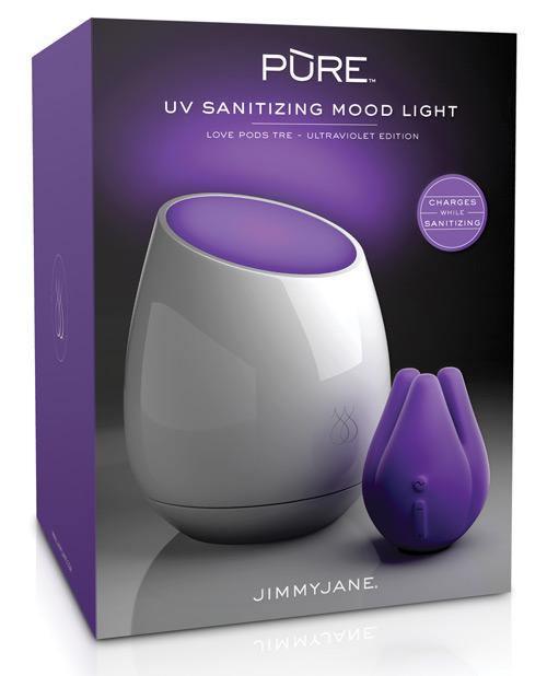 product image, Jimmyjane Love Pods Tre Pure Uv Sanitizing Mood Light - Ultraviolet Edition - SEXYEONE 