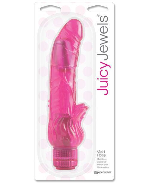 product image, Juicy Jewels Vivid Rose Vibrator - Dark Pink - SEXYEONE