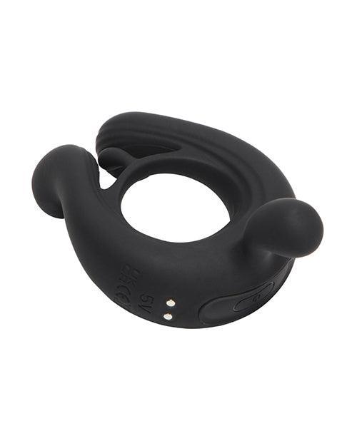image of product,Kairos Vibrating Cock Ring W- 3 Bullets - Black - SEXYEONE