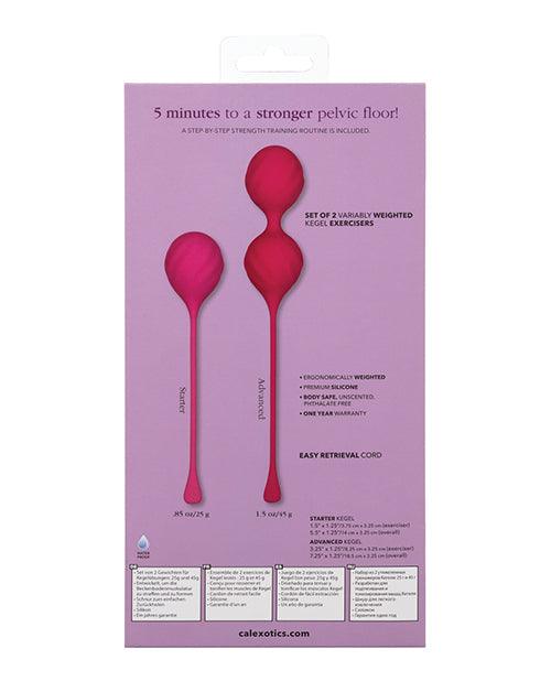 image of product,Kegel Training 2 Pc Set - Pink - SEXYEONE