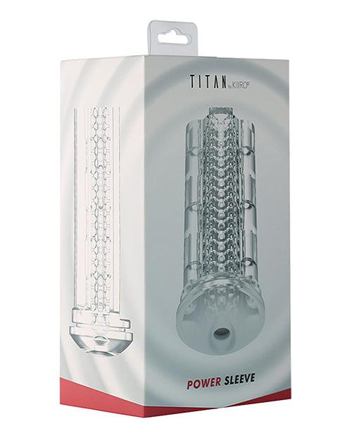 product image, .kiiroo Power Sleeve For Titan - Clear - SEXYEONE