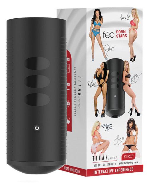 product image, Kiiroo Titan The Experience Interactive Vibrating Stroker - Black - SEXYEONE