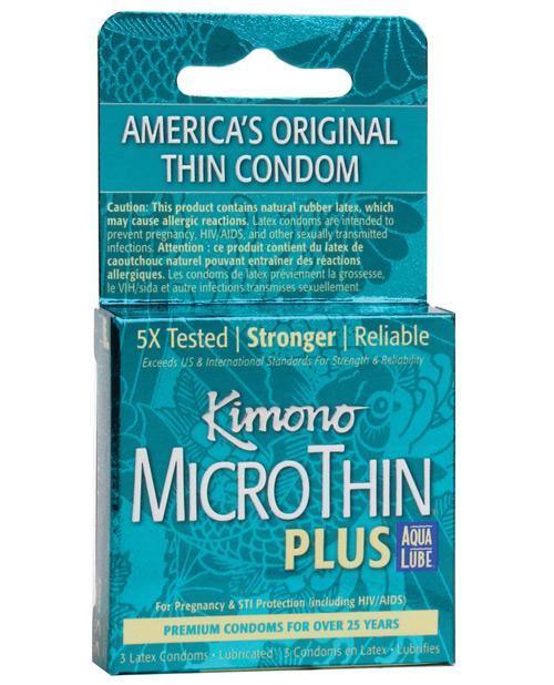 Kimono Micro Thin Aqua Lube Condom - SEXYEONE 