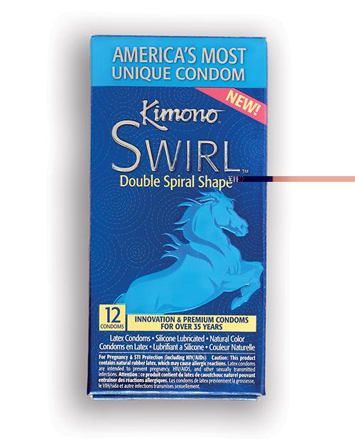product image, Kimono Swirl Condom - Pack Of 12 - SEXYEONE