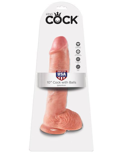 product image, "King Cock 10"" Cock W/balls" - SEXYEONE