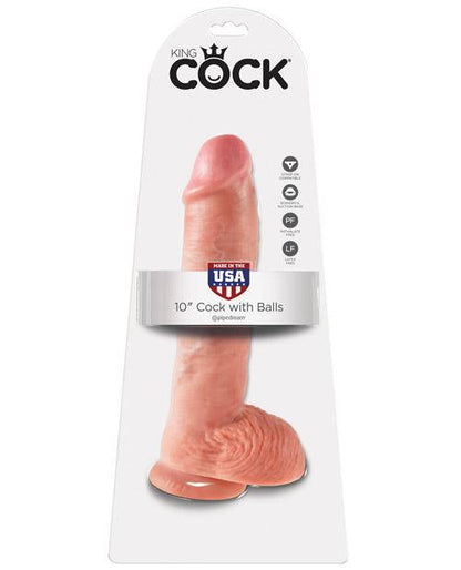 "King Cock 10"" Cock W/balls" - SEXYEONE