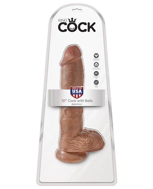 "King Cock 10"" Cock W/balls" - SEXYEONE