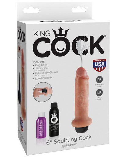 "King Cock 6"" Squirting Cock" - SEXYEONE