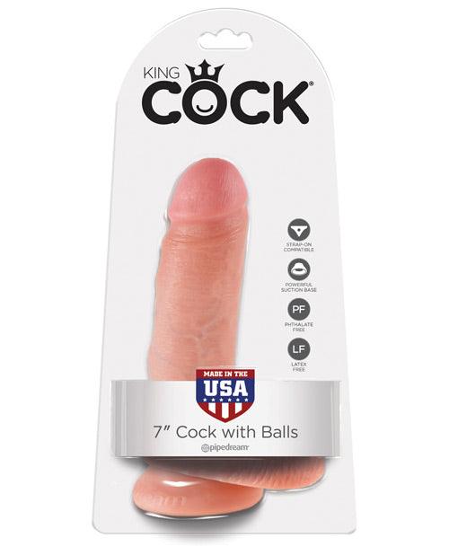 product image, "King Cock 7"" Cock W/balls" - SEXYEONE