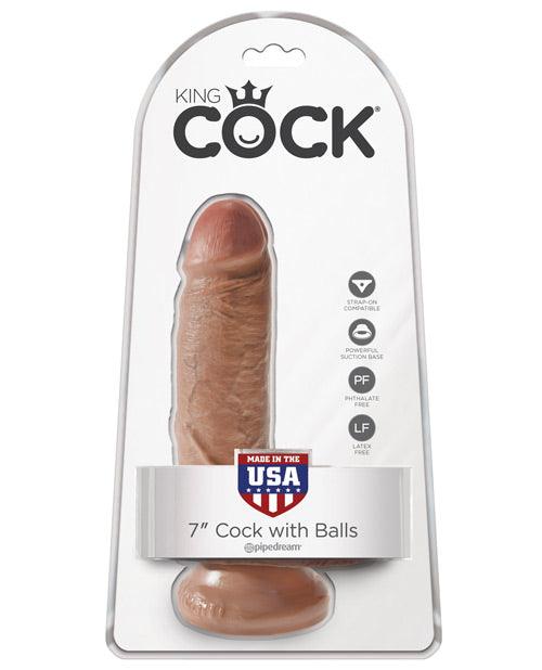 image of product,"King Cock 7"" Cock W/balls" - SEXYEONE