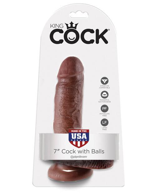 image of product,"King Cock 7"" Cock W/balls" - SEXYEONE