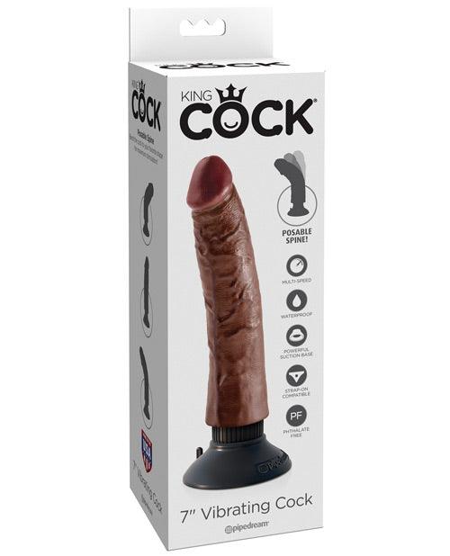 "King Cock 7"" Vibrating Cock" - SEXYEONE