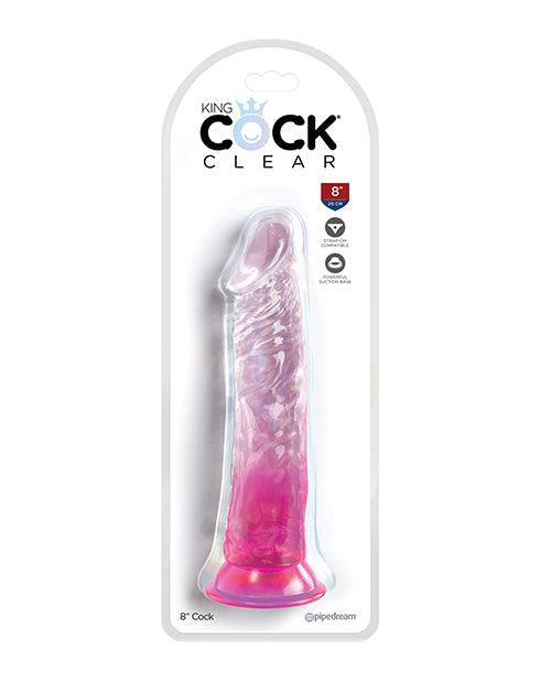 product image, King Cock Clear 8" Cock - SEXYEONE