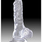 King Cock Clear Cock W/balls - SEXYEONE 