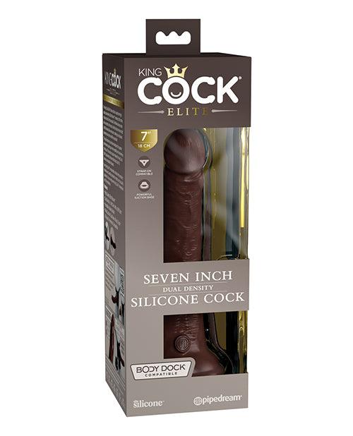 King Cock Elite 7" Dual Density Silicone Cock - SEXYEONE
