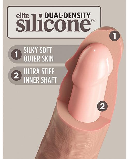 image of product,King Cock Elite 9" Dual Density Silicone Cock - Light - SEXYEONE